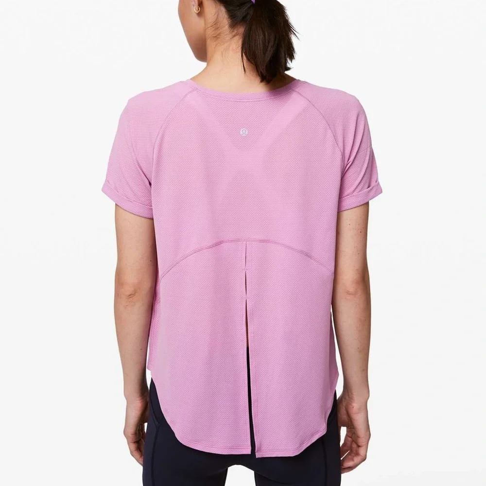Lululemon open tie back t-shirt